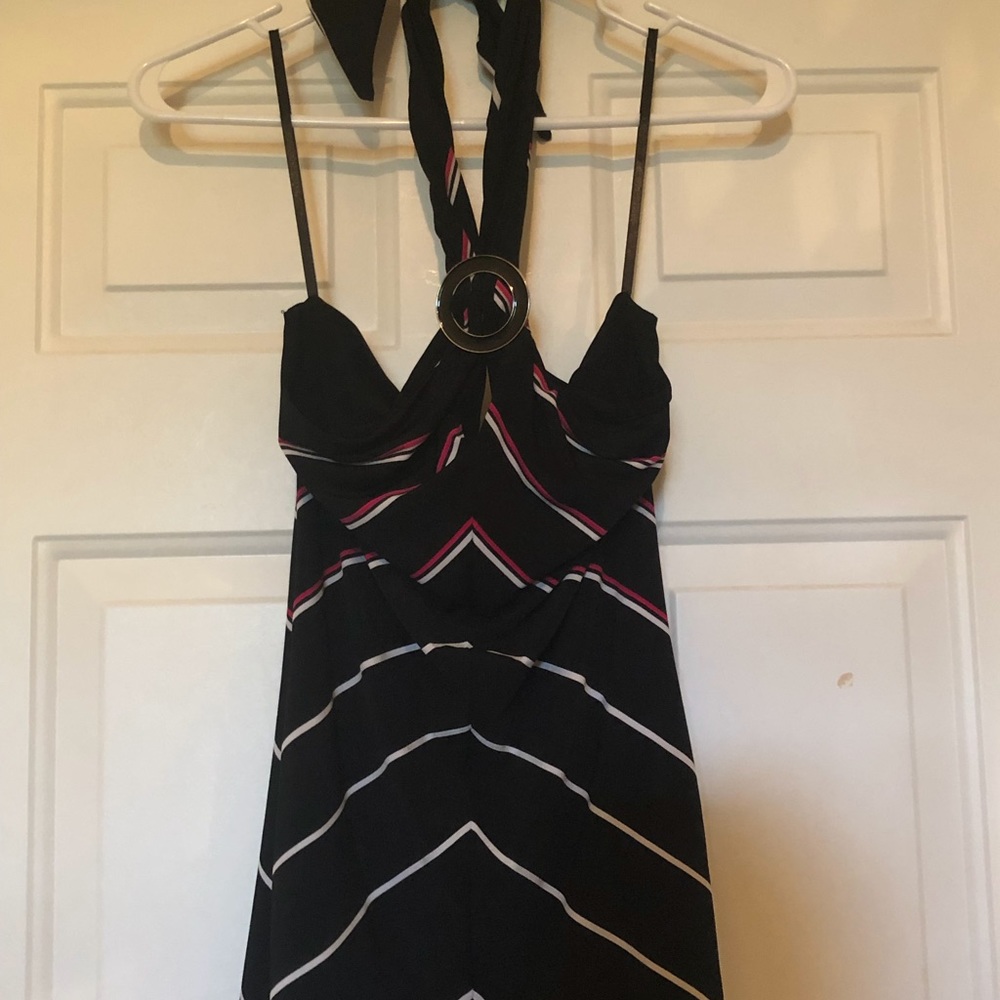 Stripped Halterneck